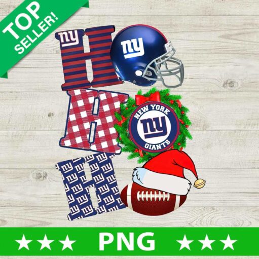 Christmas Ho Ho Ho New York Giants Png