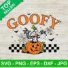 Skeleton Goofy With Pumkin Halloween SVG