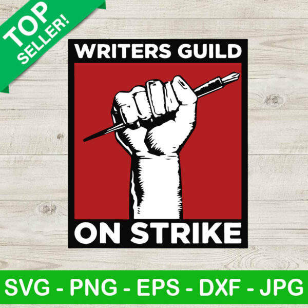 Writers Guild On Strike SVG