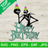 Jack Skellington Happy Birthday SVG