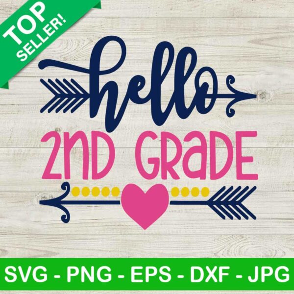 Hello 2nd Grade SVG