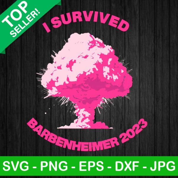 I Survived Barbenheimer 2023 PNG
