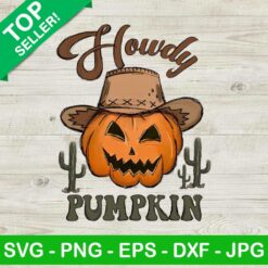 Howdy Pumpkin Halloween PNG