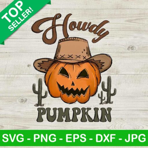 Howdy Pumpkin Halloween Png