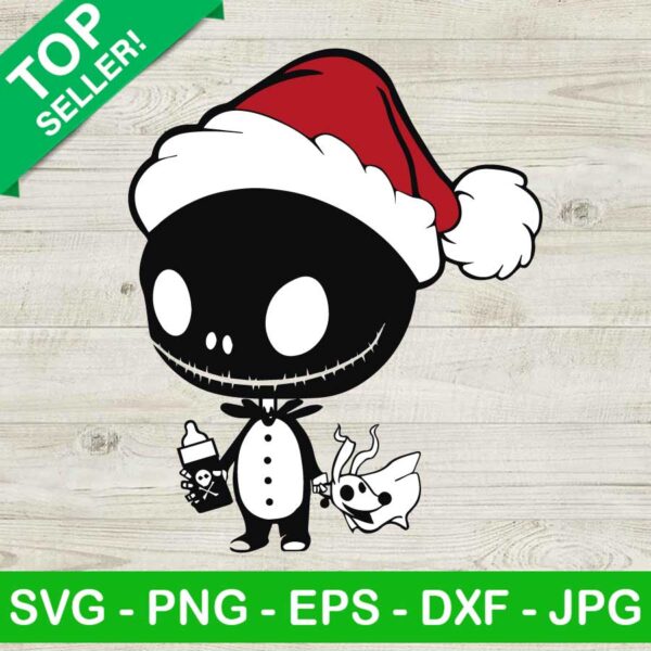 Baby Jack Skellington Santa Hat SVG