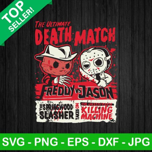 Freddy And Jason Death Match Svg