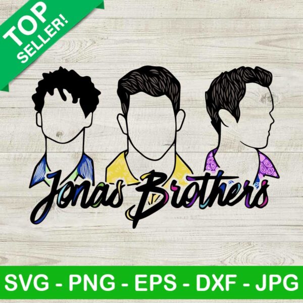 Jonas Brothers SVG, Nick Joe Kevin Jonas Jobros SVG, Jonas Brothers Music Band SVG PNG DXF