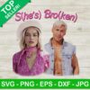 She's broken Barbie and Ken PNG