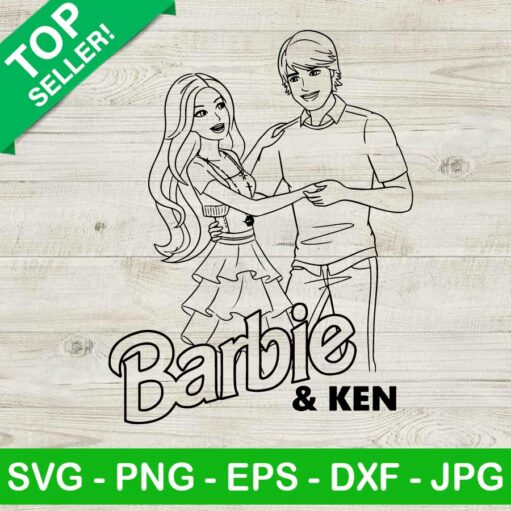 Barbie And Ken Svg Png