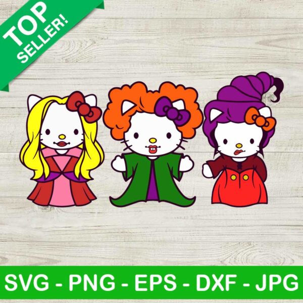 Hocus Pocus Hello Kitty SVG