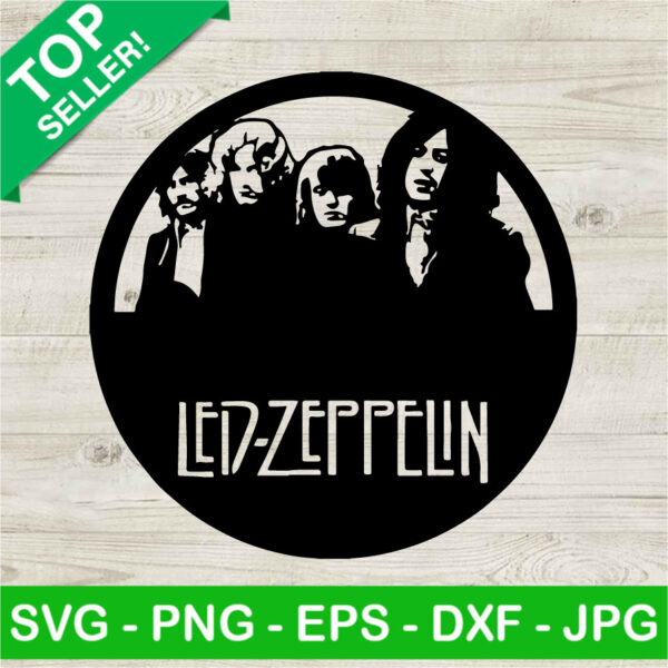 Led Zeppelin SVG, Rock Music Band SVG, Led Zeppelin Band SVG