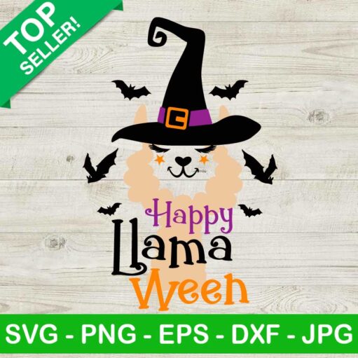 Happy Llama Ween Svg