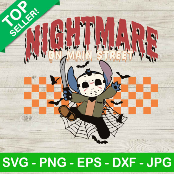 Jason Voorhees Stitch Nightmare On Main Street SVG