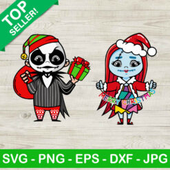 Baby Jack And Sally Skellington Christmas SVG
