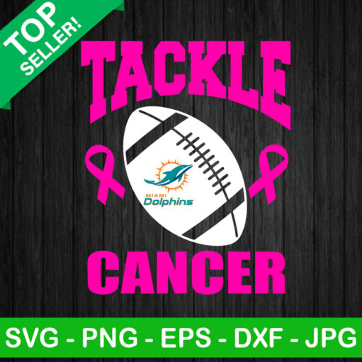 Tackle Breast Cancer Football Svg