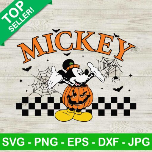 Mickey Pumpkin Halloween Svg