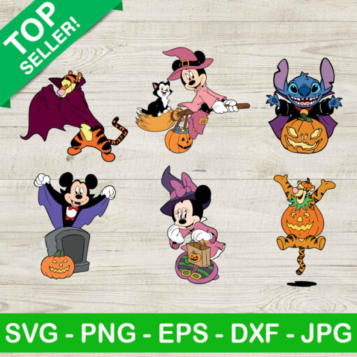 Disney Characters Costume Halloween Svg