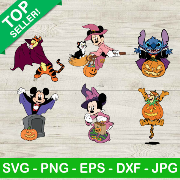 Disney Characters Costume Halloween SVG