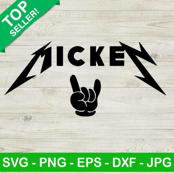 Mickey Metallica Logo SVG