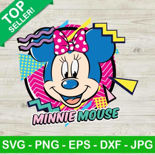 Retro Disney Minnie Mouse 80S Svg