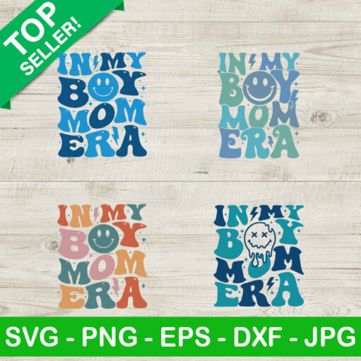 In My Boy Mom Era Svg Bundle