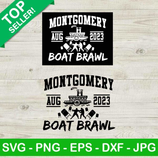 Montgomery boat brawl 2023 SVG