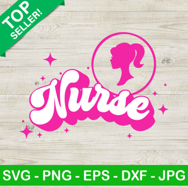 Barbie Nurse Logo SVG