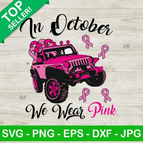 In October We Wear Pink PNG