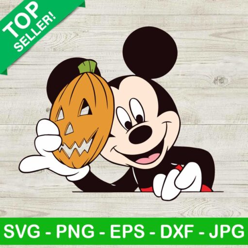 Mickey Mouse Pumpkin Mask SVG