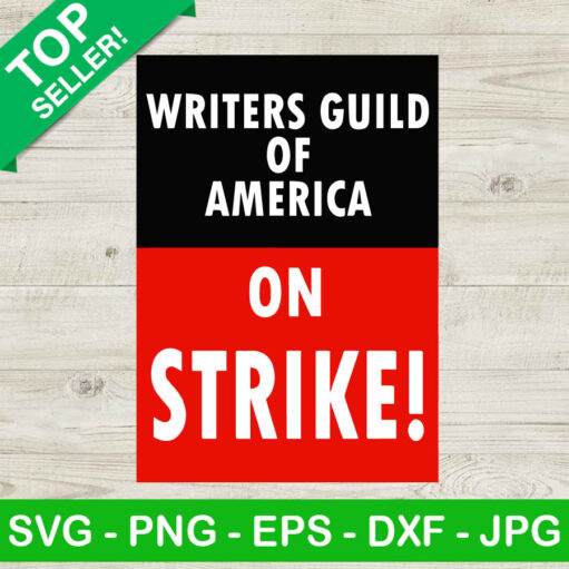 Writers Guild Of America On Strike Svg