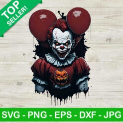 Horror Pennywise and Balloon PNG