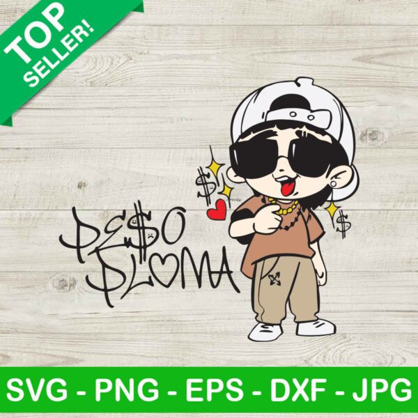 Cute Chibi Peso Pluma SVG