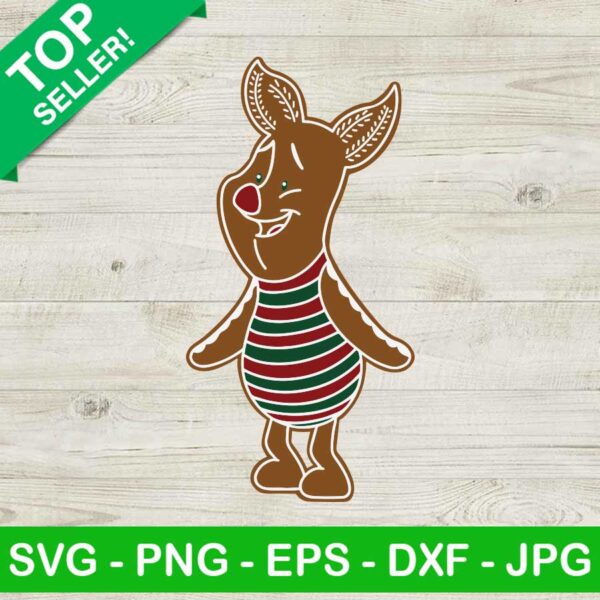 Piglet Christmas SVG