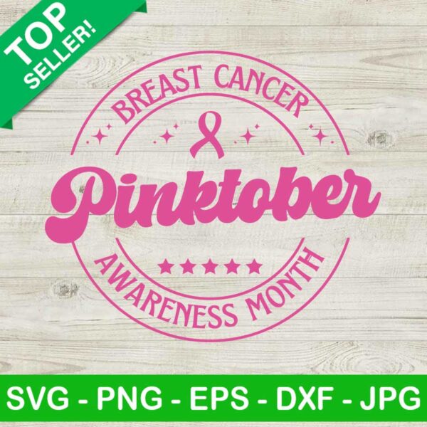 Breast Cancer Pinktober Awareness Month SVG