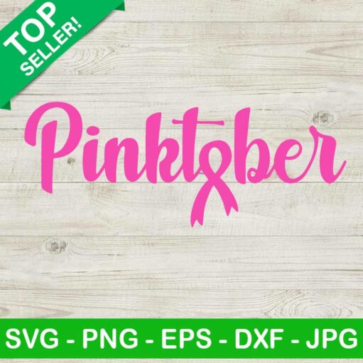 Pinktober Breast Cancer Svg