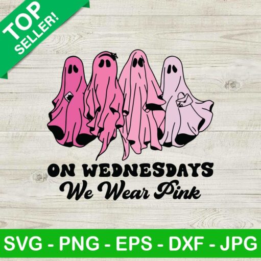 On Wednesdays We Wear Pink Svg