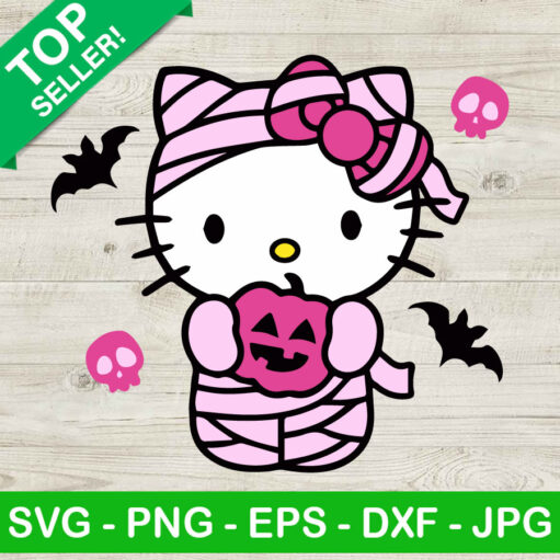 Pink Mummy Hello Kitty Svg