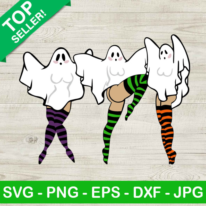 Sexy Halloween Pinup Girl Ghost SVG, Halloween Sexy Ghost SVG, Vintage