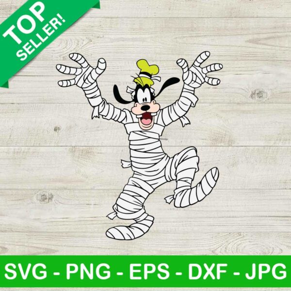 Pluto Dog Mummy Halloween SVG, Pluto Trick Or Treat SVG, Happy Halloween SVG PNG