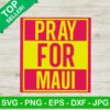 Pray for Maui color SVG