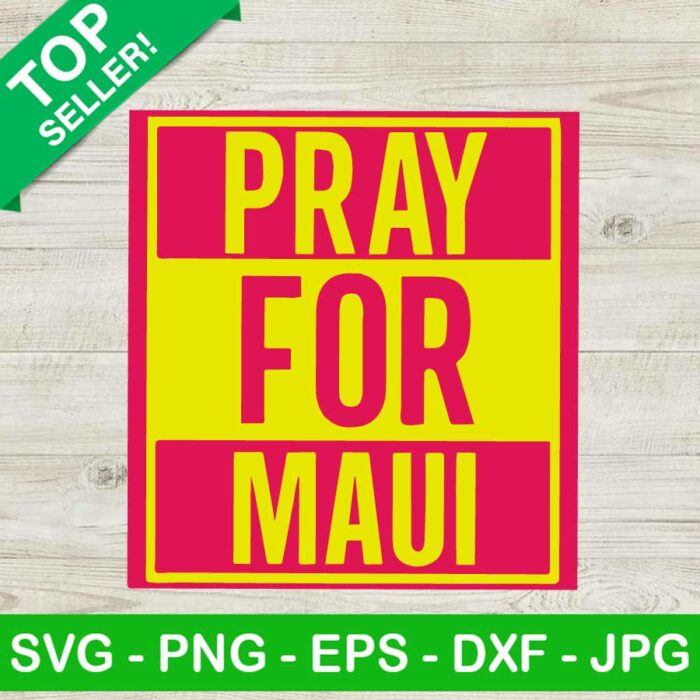 Pray for Maui color SVG