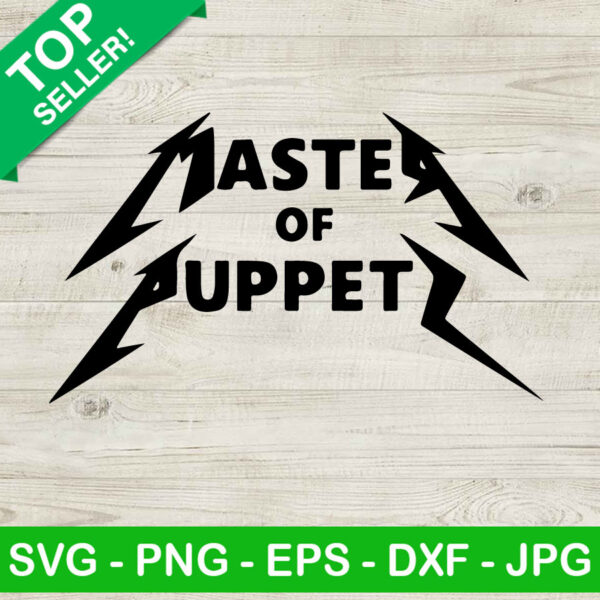 Master Of Puppet Hard Rock Band SVG, Heavy Metal SVG, Thrash Metal SVG PNG DXF
