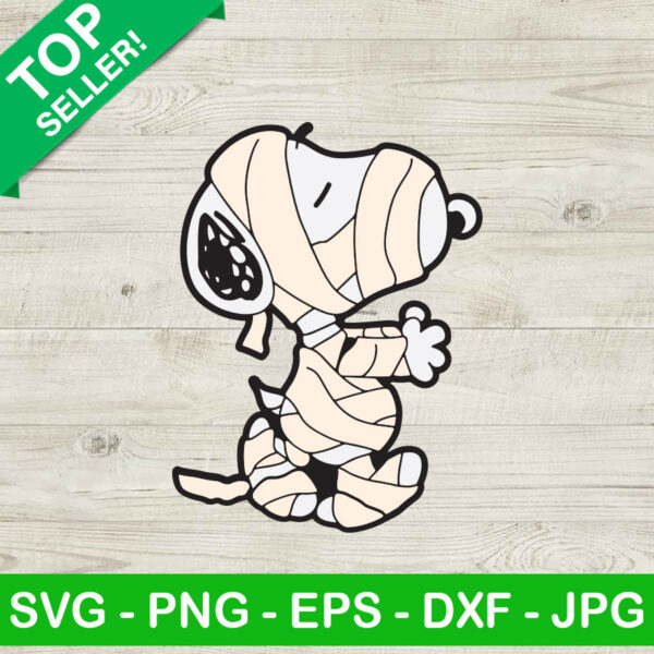 Snoopy Mummy Halloween SVG