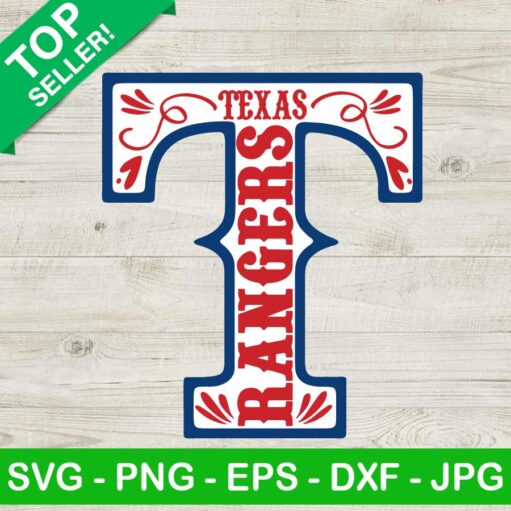 Texas Rangers Baseball T Logo Svg