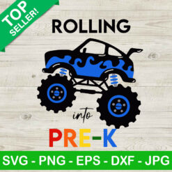 Rolling Into Pre K SVG PNG