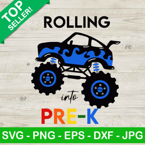 Rolling Into Pre K Svg Png