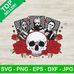Halloween Horror Character Tarot Card SVG