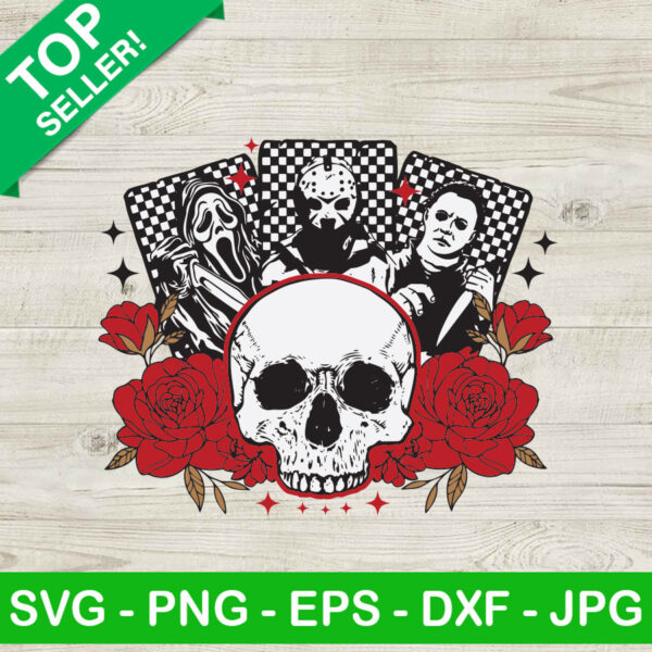 Halloween Horror Character Tarot Card SVG