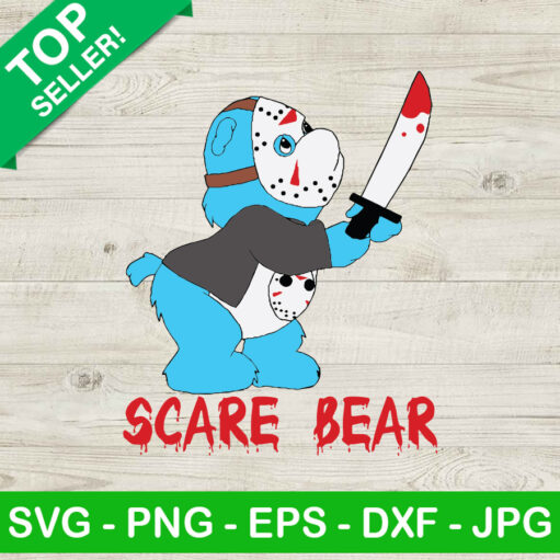 Horror Halloween Jason Scare Bear SVG