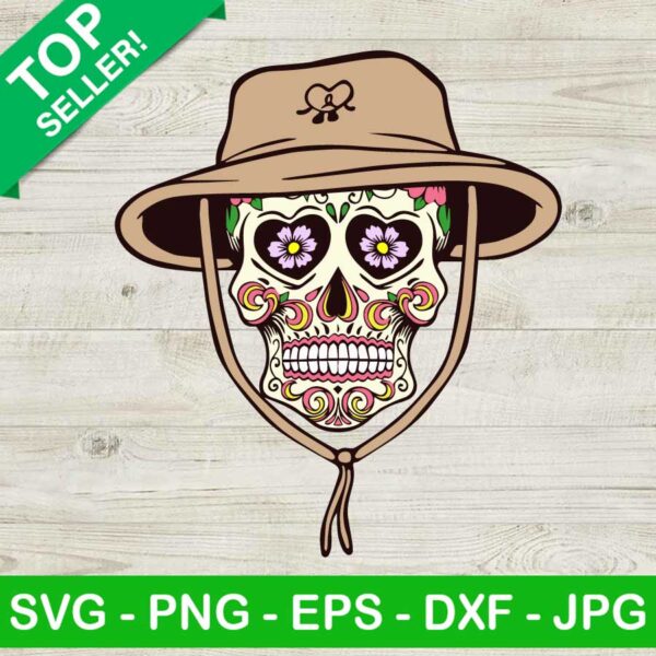 Mexican Skull Bad Bunny Hat SVG